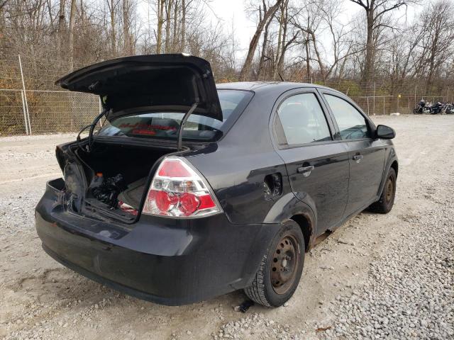KL1TD56EX9B332490 - 2009 CHEVROLET AVEO LS 黑色 照片 4