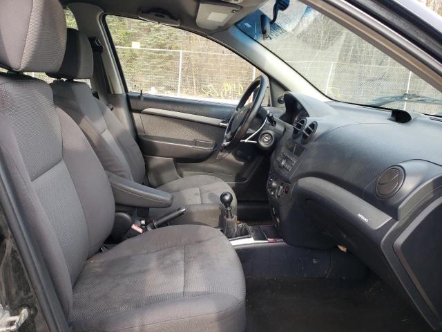 KL1TD56EX9B332490 - 2009 CHEVROLET AVEO LS 黑色 照片 5