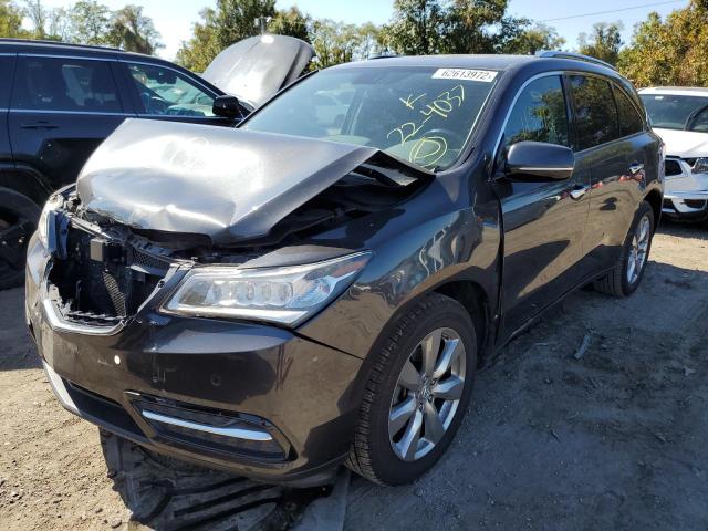 5FRYD4H86EB044262 - 2014 ACURA MDX ADVANC CHARCOAL photo 2