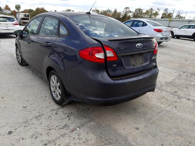 3FADP4BJ7DM191581 - 2013 FORD FIESTA SE GRAY photo 3