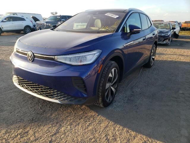 WVGUNPE24NP058533 - 2022 VOLKSWAGEN ID.4 PRO S ლურჯი ფოტო 2