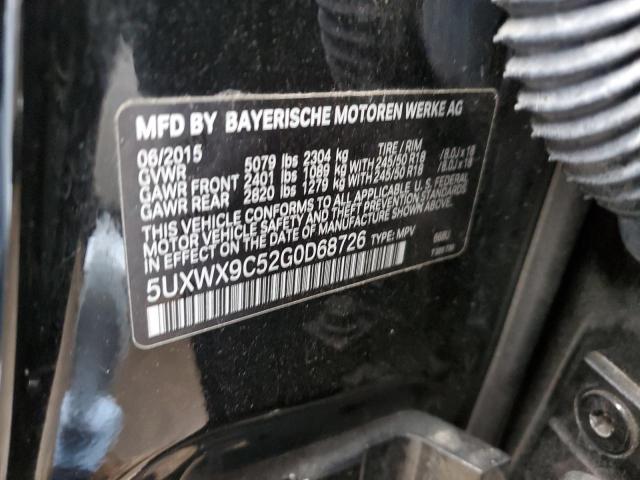 5UXWX9C52G0D68726 - 2016 BMW X3 XDRIVE28I  photo 10