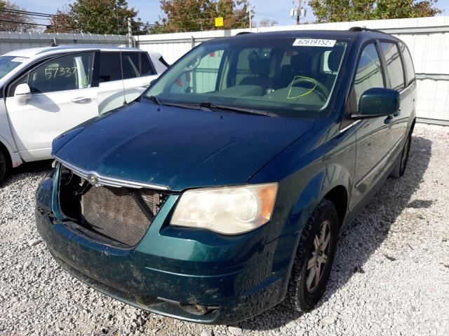 2A8HR54139R643138 - 2009 CHRYSLER TOWN & COU GREEN photo 2