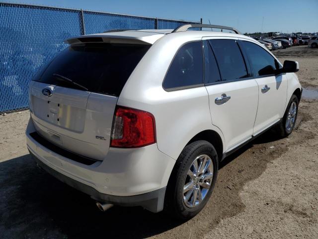 2FMDK3JC6BBA38075 - 2011 FORD EDGE SEL WHITE photo 4