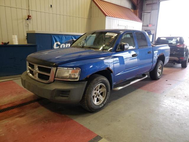 1D7HW38K18S534574 - 2008 DODGE DAKOTA SXT BLUE photo 2