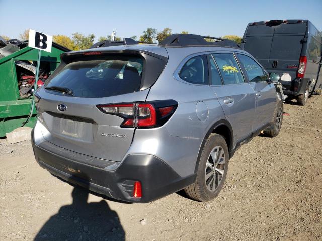 4S4BTAAC8L3181491 - 2020 SUBARU OUTBACK SILVER photo 4