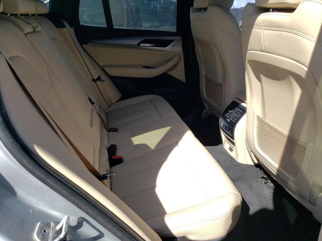 5UXTY3C0XM9H29077 - 2021 BMW X3 SDRIVE3 Gris photo 6