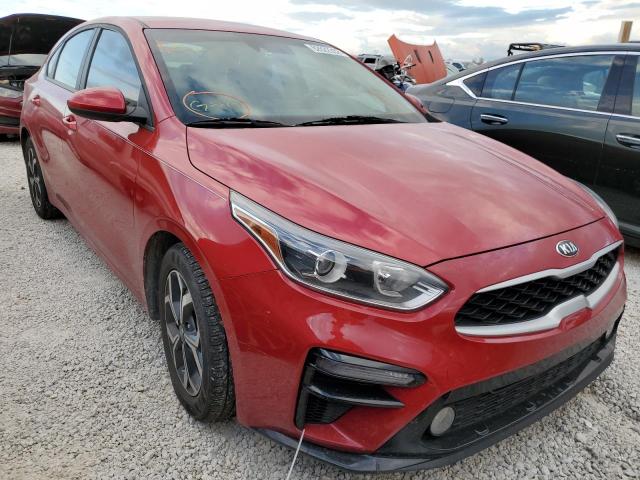 3KPF24AD4ME395634 - 2021 KIA FORTE FE RED photo 1