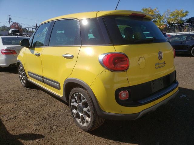 ZFBCFADHXEZ013653 - 2014 FIAT 500L TREKK YELLOW photo 3