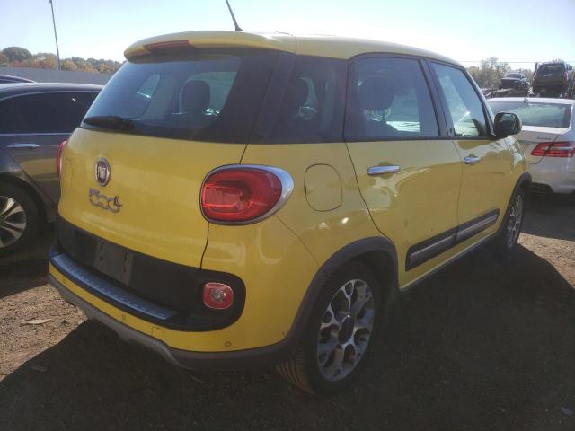 ZFBCFADHXEZ013653 - 2014 FIAT 500L TREKK YELLOW photo 4