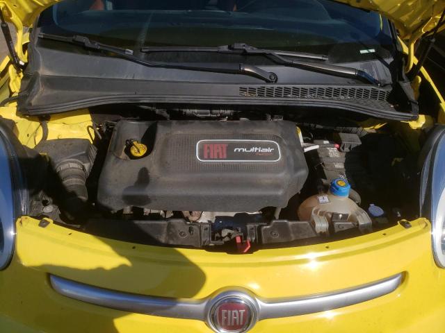 ZFBCFADHXEZ013653 - 2014 FIAT 500L TREKK YELLOW photo 7