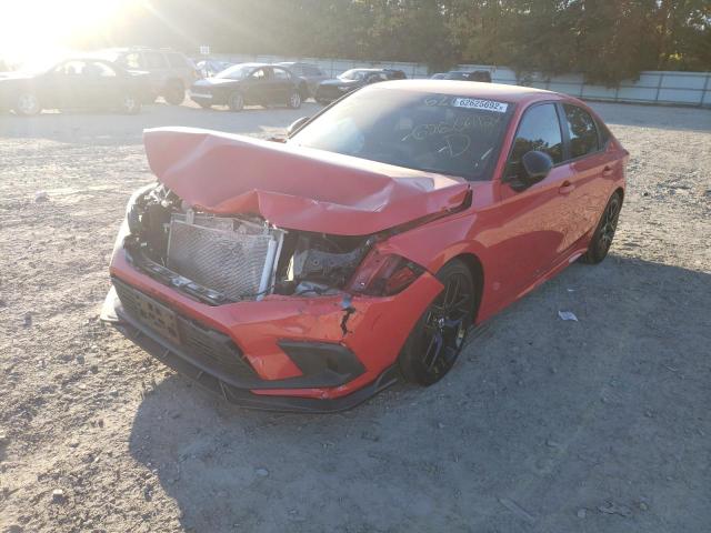 2HGFE2F53NH553353 - 2022 HONDA CIVIC SPOR RED photo 2
