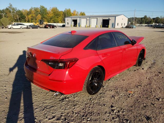 2HGFE2F53NH553353 - 2022 HONDA CIVIC SPOR RED photo 4