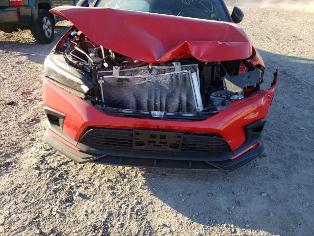2HGFE2F53NH553353 - 2022 HONDA CIVIC SPOR RED photo 9