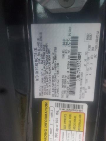 3LN6L2GK3ER828891 - 2014 LINCOLN MKZ BLACK photo 10