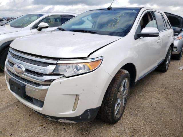 2FMDK4KC7DBB16516 - 2013 FORD EDGE LIMIT WHITE photo 2