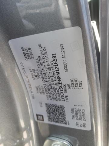 1GCGSCEN8M1216581 - 2021 CHEVROLET COLORADO L GRAY photo 10