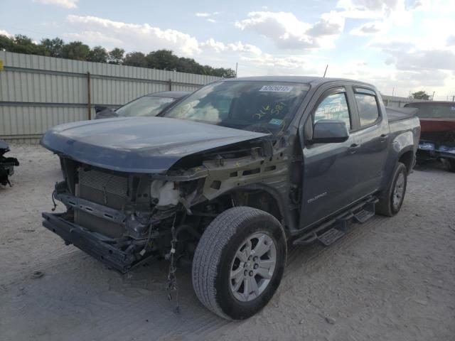 1GCGSCEN8M1216581 - 2021 CHEVROLET COLORADO L GRAY photo 2