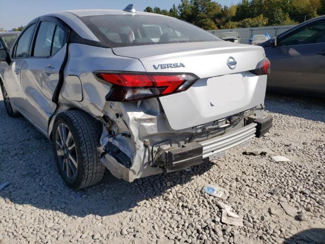 3N1CN8EV1LL837495 - 2020 NISSAN VERSA SV SILVER photo 9