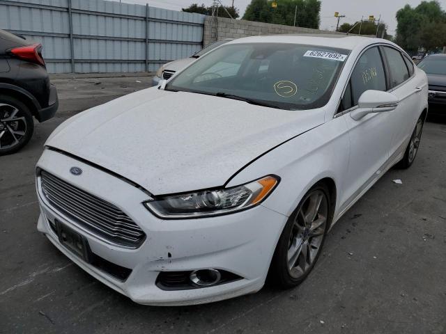 3FA6P0K90DR325065 - 2013 FORD FUSION TIT WHITE photo 2