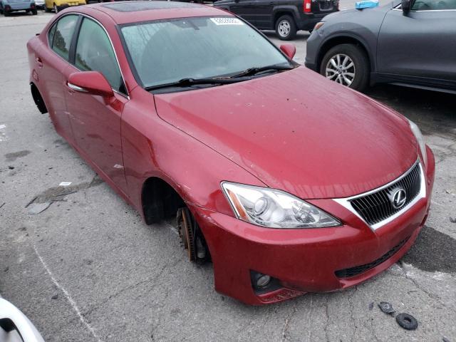 JTHCF5C24D5062417 - 2013 LEXUS IS 250 BURGUNDY photo 1