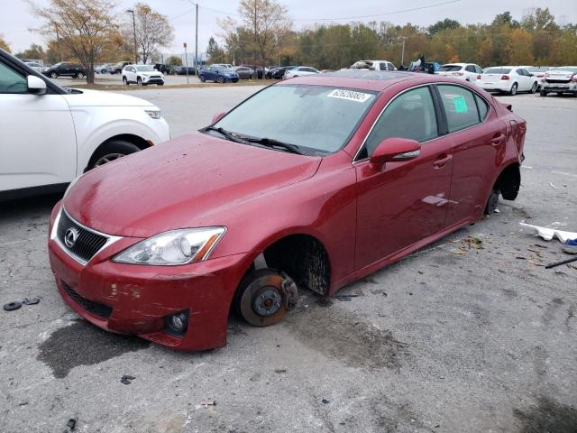 JTHCF5C24D5062417 - 2013 LEXUS IS 250 BURGUNDY photo 2