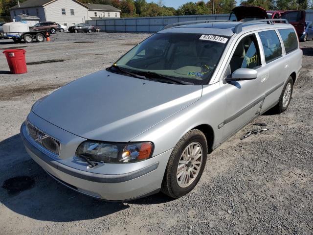 YV1SW61T842434982 - 2004 VOLVO V70 SILVER photo 2