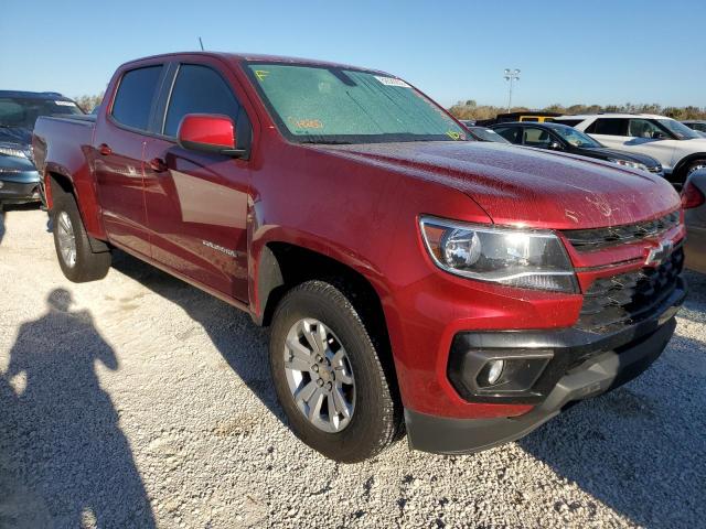 1GCGSCEN5M1125378 - 2021 CHEVROLET COLORADO L RED photo 1