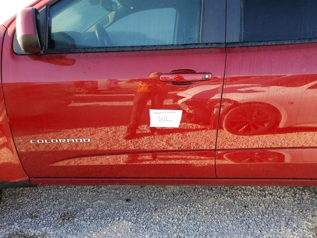 1GCGSCEN5M1125378 - 2021 CHEVROLET COLORADO L RED photo 9