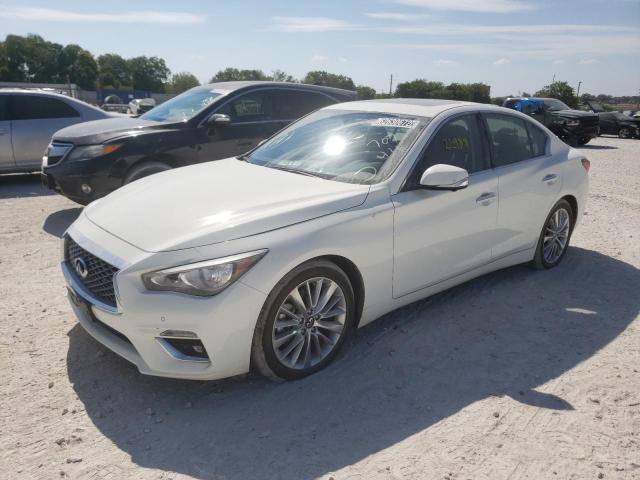 JN1EV7BP9MM707416 - 2021 INFINITI Q50 LUXE WHITE photo 1