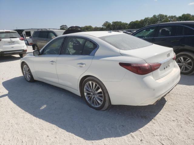 JN1EV7BP9MM707416 - 2021 INFINITI Q50 LUXE WHITE photo 2