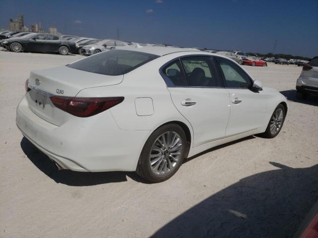 JN1EV7BP9MM707416 - 2021 INFINITI Q50 LUXE WHITE photo 3