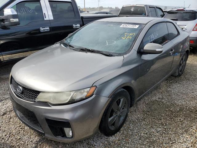 KNAFU6A20A5167378 - 2010 KIA FORTE EX GRAY photo 2