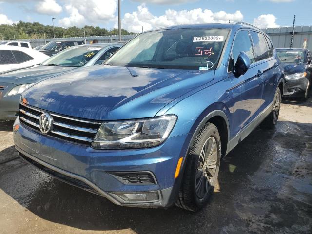 3VV3B7AX4JM073318 - 2018 VOLKSWAGEN TIGUAN SE BLUE photo 2