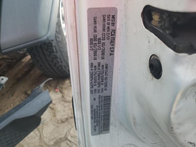 ZFBERFAB7H6F52561 - 2017 RAM PROMASTER თეთრი ფოტო 10