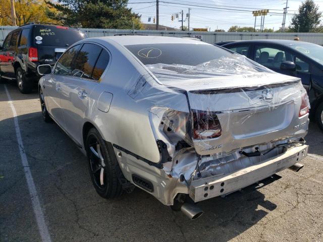 JTHBN96S865010518 - 2006 LEXUS GS 430 SILVER photo 3