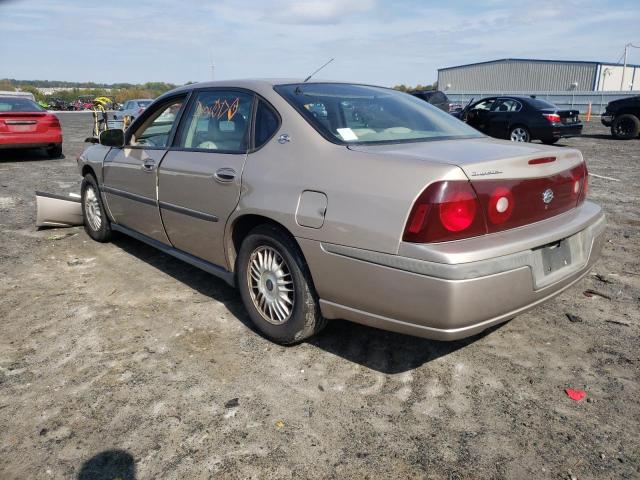 2G1WF55E029123227 - 2002 CHEVROLET IMPALA BEIGE photo 3