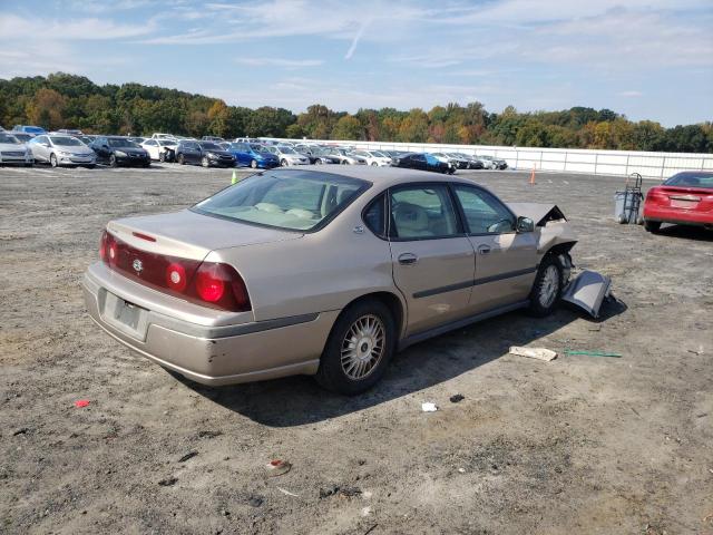 2G1WF55E029123227 - 2002 CHEVROLET IMPALA BEIGE photo 4