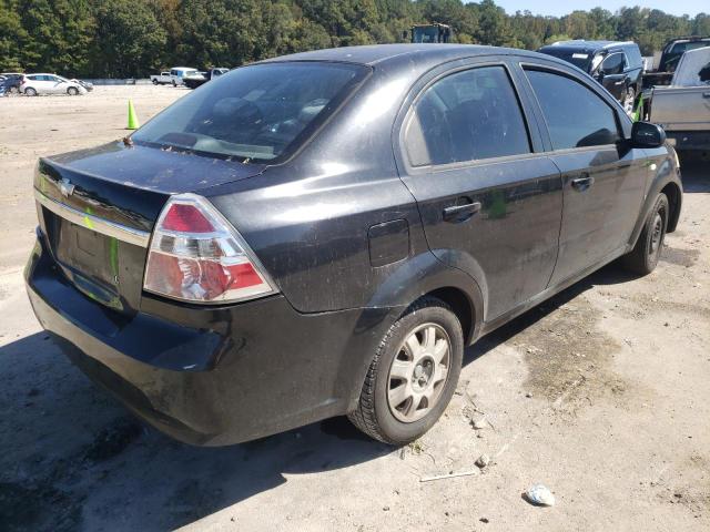 KL1TD56678B087607 - 2008 CHEVROLET AVEO BASE BLACK photo 4