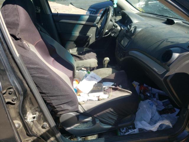 KL1TD56678B087607 - 2008 CHEVROLET AVEO BASE BLACK photo 5