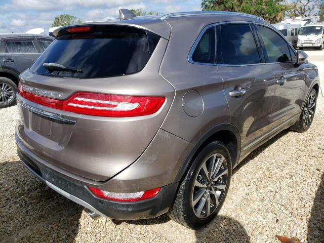 5LMCJ3C93KUL22190 - 2019 LINCOLN MKC RESERV TAN photo 4