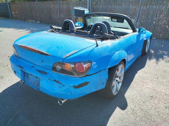 JHMAP11432T004776 - 2002 HONDA S2000 BLUE photo 4