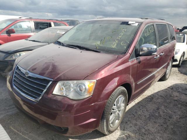 2A8HR64X18R735177 - 2008 CHRYSLER TOWN & COU BURGUNDY photo 2