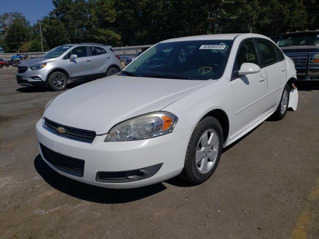 2G1WB5EK2A1159497 - 2010 CHEVROLET IMPALA WHITE photo 2