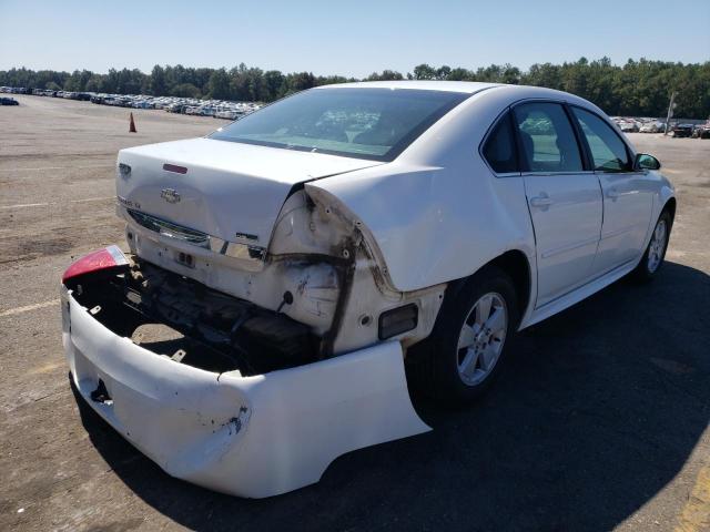 2G1WB5EK2A1159497 - 2010 CHEVROLET IMPALA WHITE photo 4