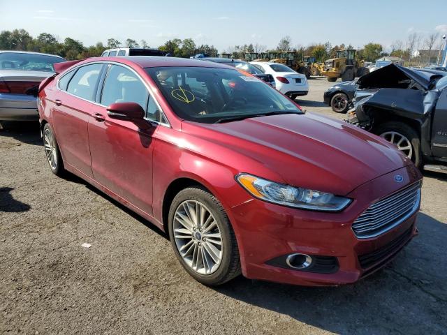 3FA6P0H98ER311228 - 2014 FORD FUSION RED photo 1