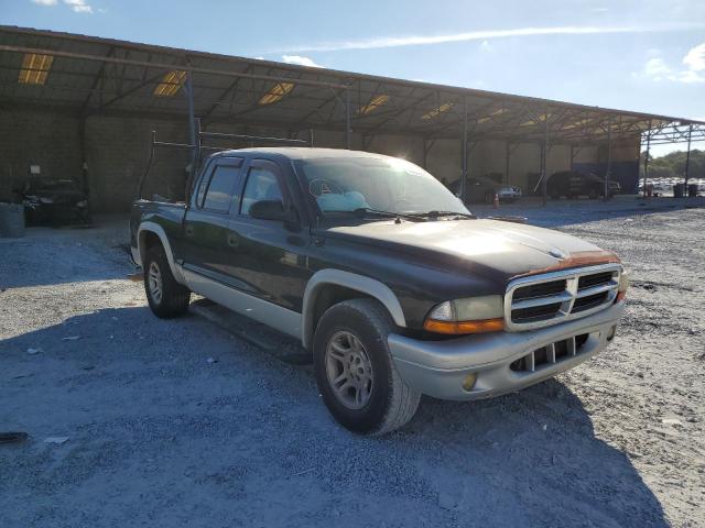 1D7HL48N14S548218 - 2004 DODGE DAKOTA QUA BLACK photo 1