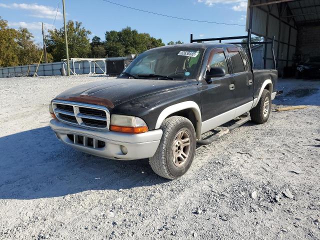 1D7HL48N14S548218 - 2004 DODGE DAKOTA QUA BLACK photo 2