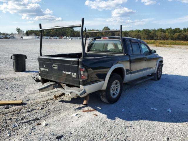 1D7HL48N14S548218 - 2004 DODGE DAKOTA QUA BLACK photo 4