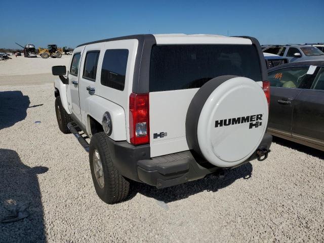 5GTEN13E298110723 - 2009 HUMMER H3 WHITE photo 3